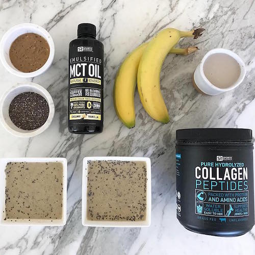 MCT Oil + Collagen Peptides - Sports Research - Keto Certified - Keto Diet Certified - Keto Diet Approved