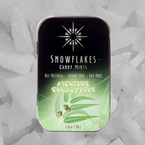 Menthol Eucalyptus - Snowflakes Candy - Keto Certified - Keto Diet Certified - Keto Diet Approved