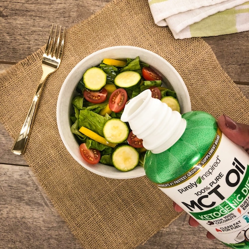Salad Bowl - Purely Inspired Organic MCT Oil - Iovate - Keto Certified - Keto Diet Certified - Keto Diet Approved