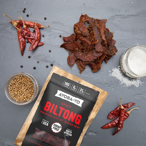 Spicy Biltong - Ayoba-Yo - Keto Certified - Keto Diet Certified - Keto Diet Approved