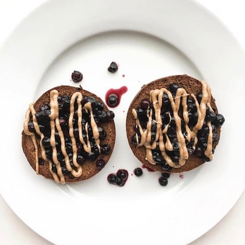 Blueberries & Almond Butter Drizzle - Barely Bread - Keto Certified - Keto Diet Certified - Keto Diet Approved