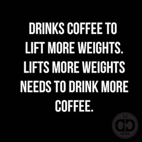 Drinks Coffee to lift weights - Keto Certified - Keto Diet Certified - Keto Diet Approved