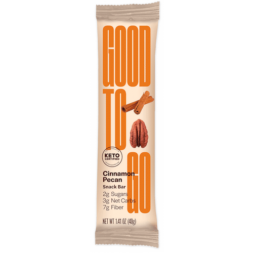 Cinnamon Pecan Cookie Bar 1 - GoodTo Go - KETO Certified - Paleo Foundation - - Keto Certified - Keto Diet Certified - Keto Diet Approved