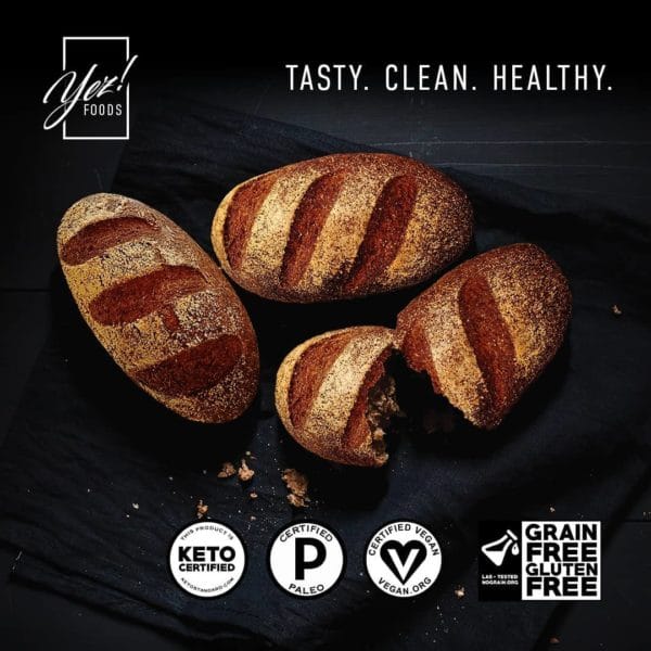 Keto Bread Loafs w: Logos - Yez Foods - Keto Life - Weight Loss - Ketofam - Keto Lifestyle