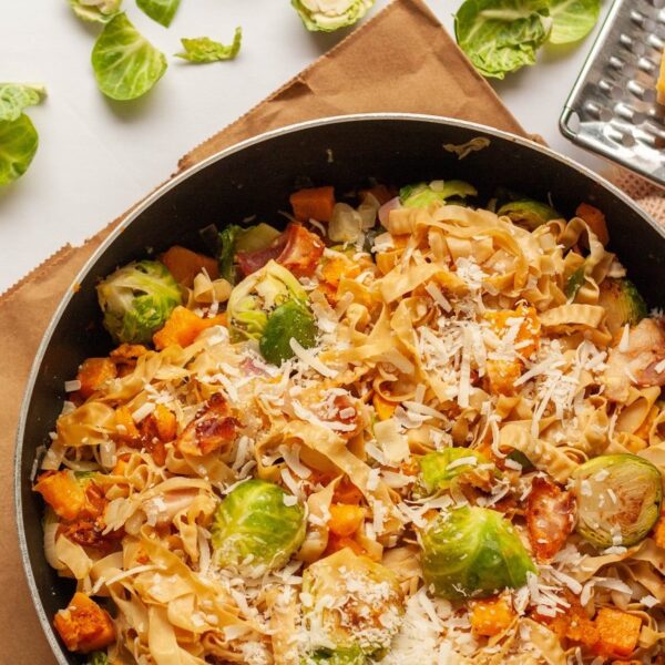 Butternut-Bacon-Brussels-Sprout-Pasta-Liviva-Foods-KETO-Certified-by-the-Paleo-Foundation
