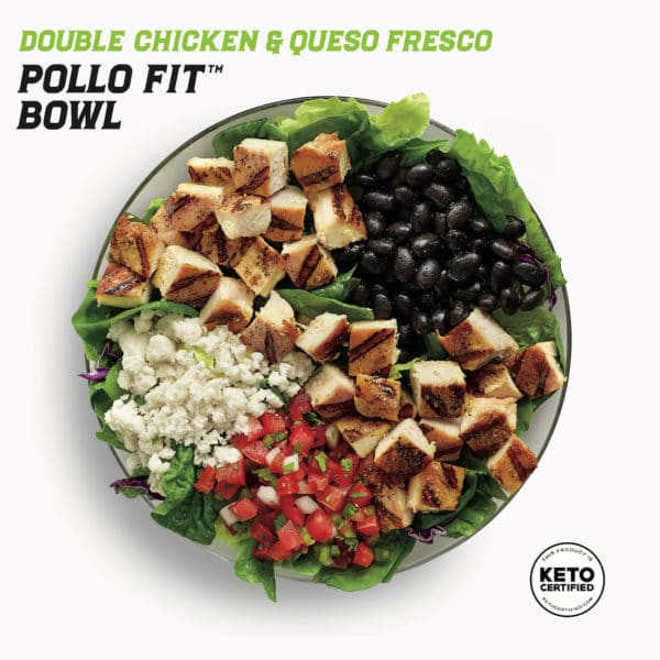Double Chicken & Queso Fresco Pollo Fit Bowl - El Pollo Loco - KETO Certified by the Paleo Foundation