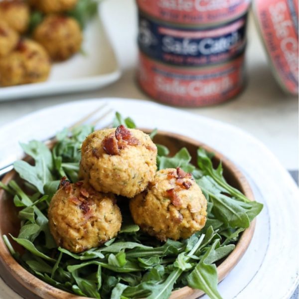 Bacon dill salmon meatballs - Safe Catch - Keto Certified - Keto Diet - Keto Approved