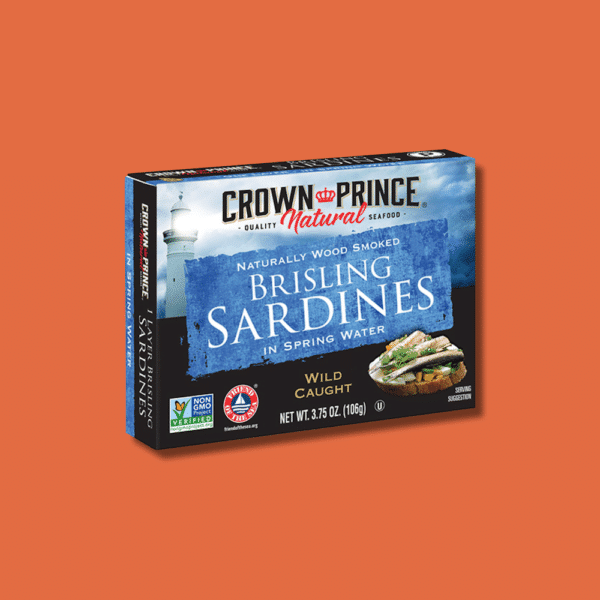 Brisling Sardines in Spring Water - Crown Prince - Keto Certified - Keto Diet - Keto Approved