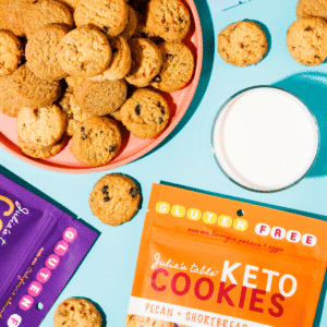 Keto Cookies With Milk 4 - Julias Table - Ketogenic Diet - Ketosis - Low Carb Diet