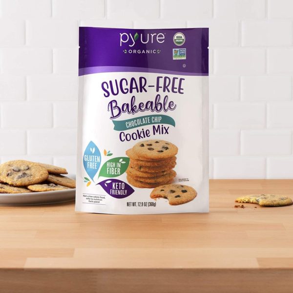 Organic Chocolate Chip Cookie Mix Sugar Free - Pyure Organic - Ketogenic Diet - Ketosis - Low Carb Diet
