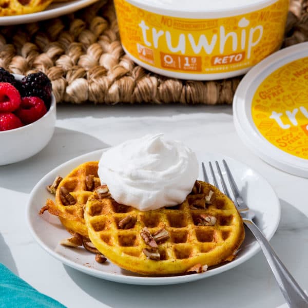 Truwhip On Waffles - Truwhip - Ketogenic Diet - Ketosis - Low Carb Diet