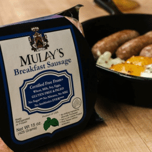 Breakfast Sausage In Skillet - Mulays Sausage - Keto Certified - Keto Diet - Keto Approved