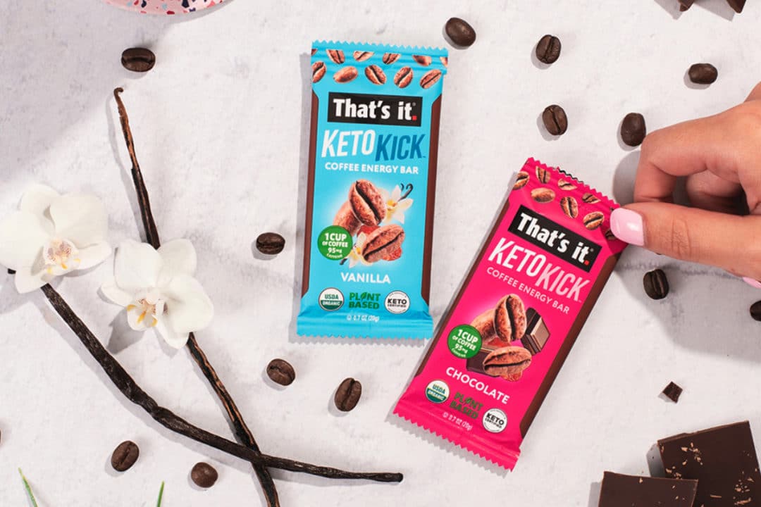 That's It enters energy category with Keto Certified Keto Kick Bars