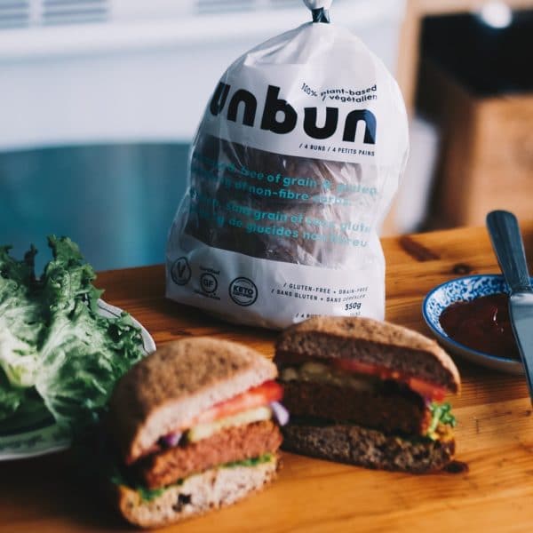 Vegan Unbun Burger 2 - Unbun Foods - Keto Certified - Keto Diet - Keto Approved