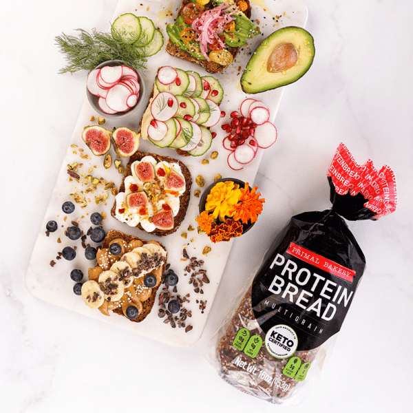 Protein Bread With Platter - Primal Bakery - Certified Keto by the Paleo Foundation