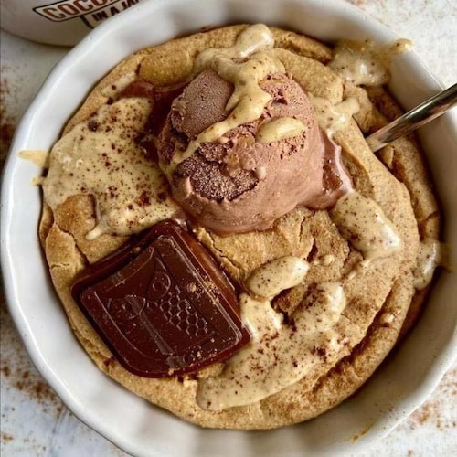 Iced-Oatmeal-Mug-Cake-with-peanut-butter-ice-cream-and-awake-chocolate-copy