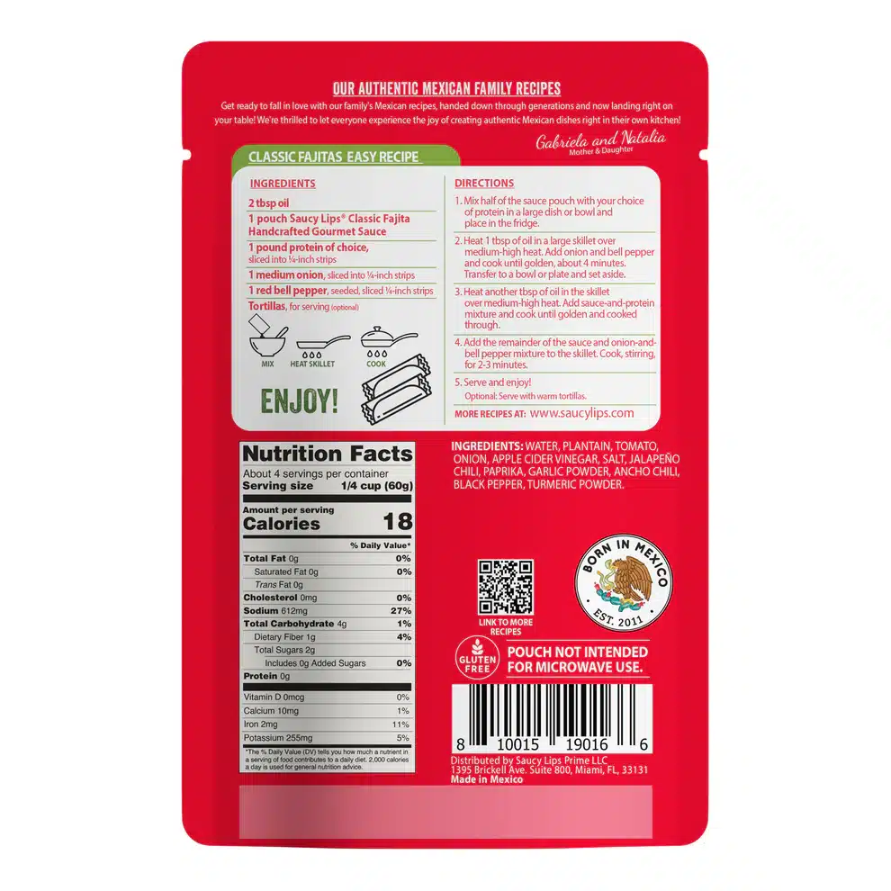 Nutrition facts