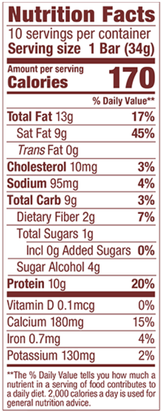 Nutrition facts