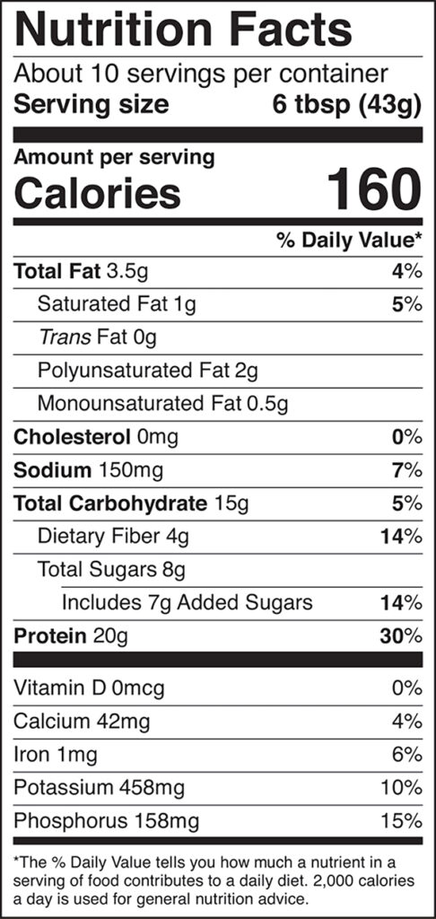 Nutrition facts